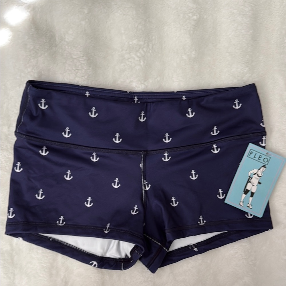 Fleo x Jackie Perez Sailor Mouth Athletic Shorts Nautical Design